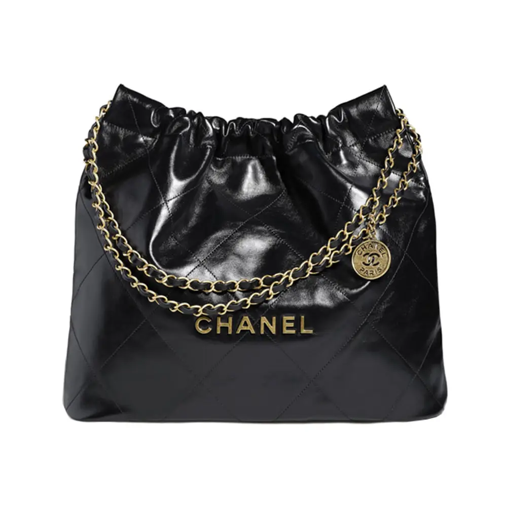 Chanel C 22 Small Handbag Black Ghw –