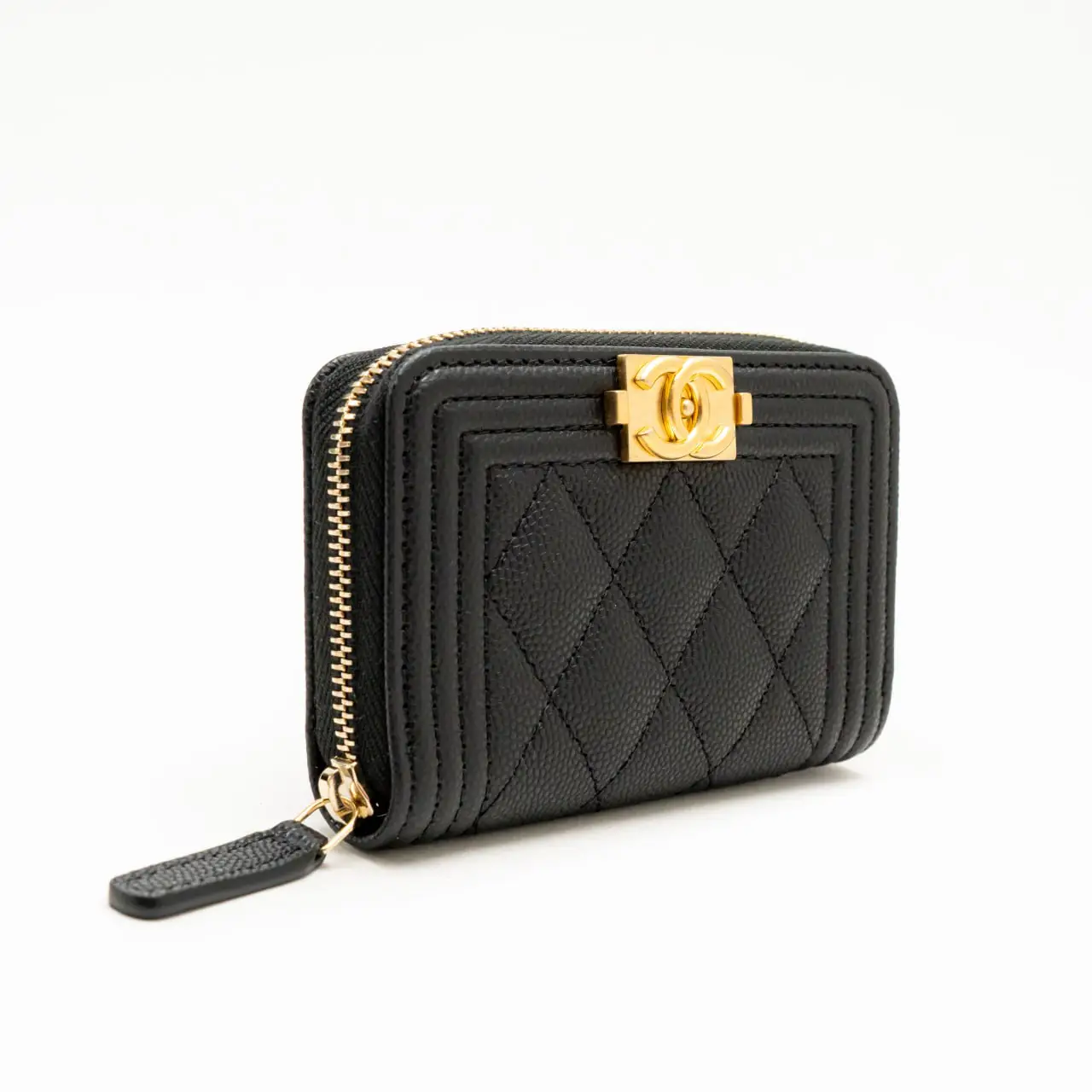 Wallet Chanel Boy Coin Purse Chanel Boy Zip-Around Coin Purse