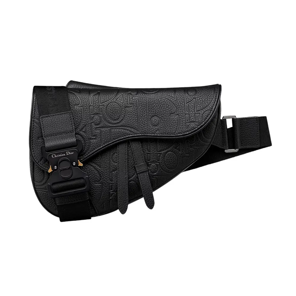 Christian Dior Saddle Bag Gravity Leather and Grained Calfskin