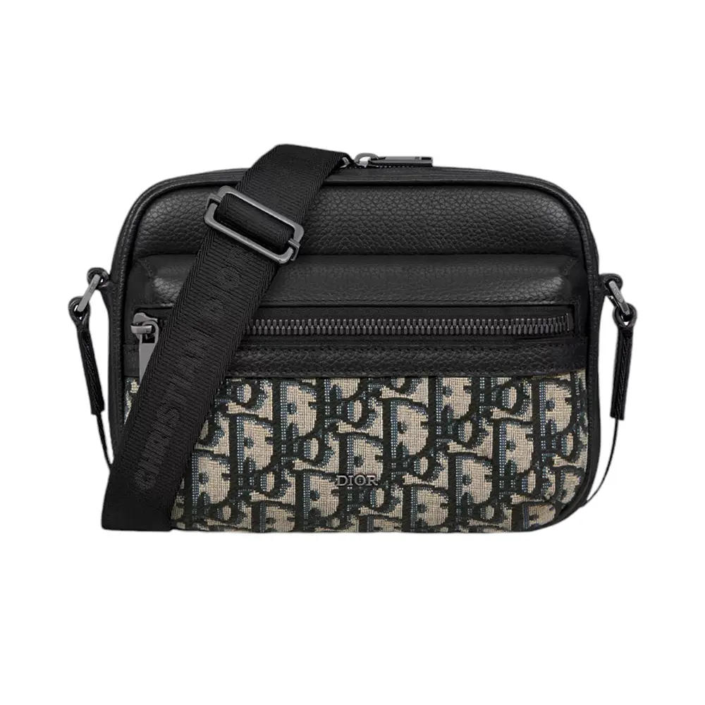 Christian Dior Rider Zipped Messenger Bag Oblique Jacquard