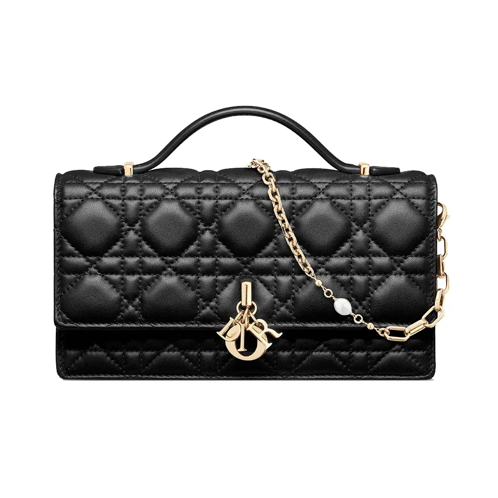 Christian Dior My D Mini Bag Cannage Lambskin Deep Amaran –