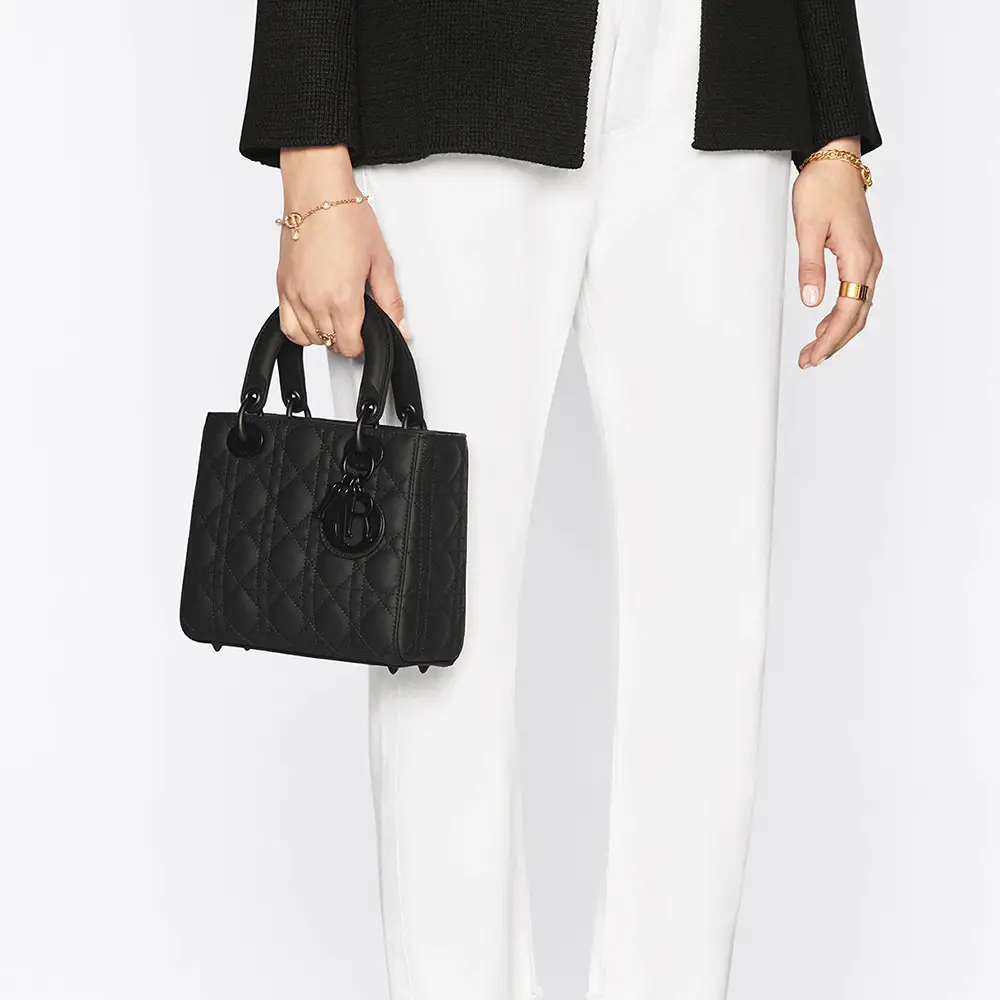Abcdior Bag Dior Mini Lady Lady Dior Negro Christian Dior Small