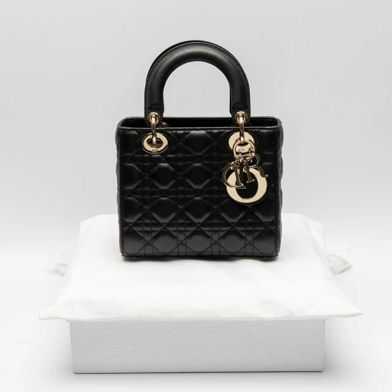 Christian Dior Lady D Small My ABC Cannage Lambskin Black – voilà.id