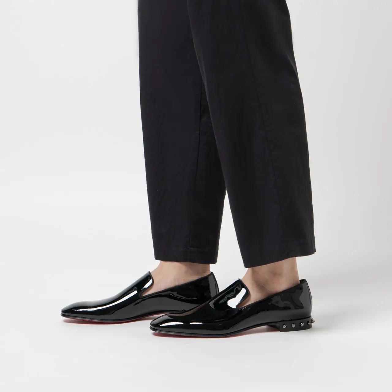 Christian Louboutin Marquees Flat Black Patent Leather Dress Loafer Shoe sz 44.5 Dandelion - Loafers - Patent calf leather - Black - Men  main image 2