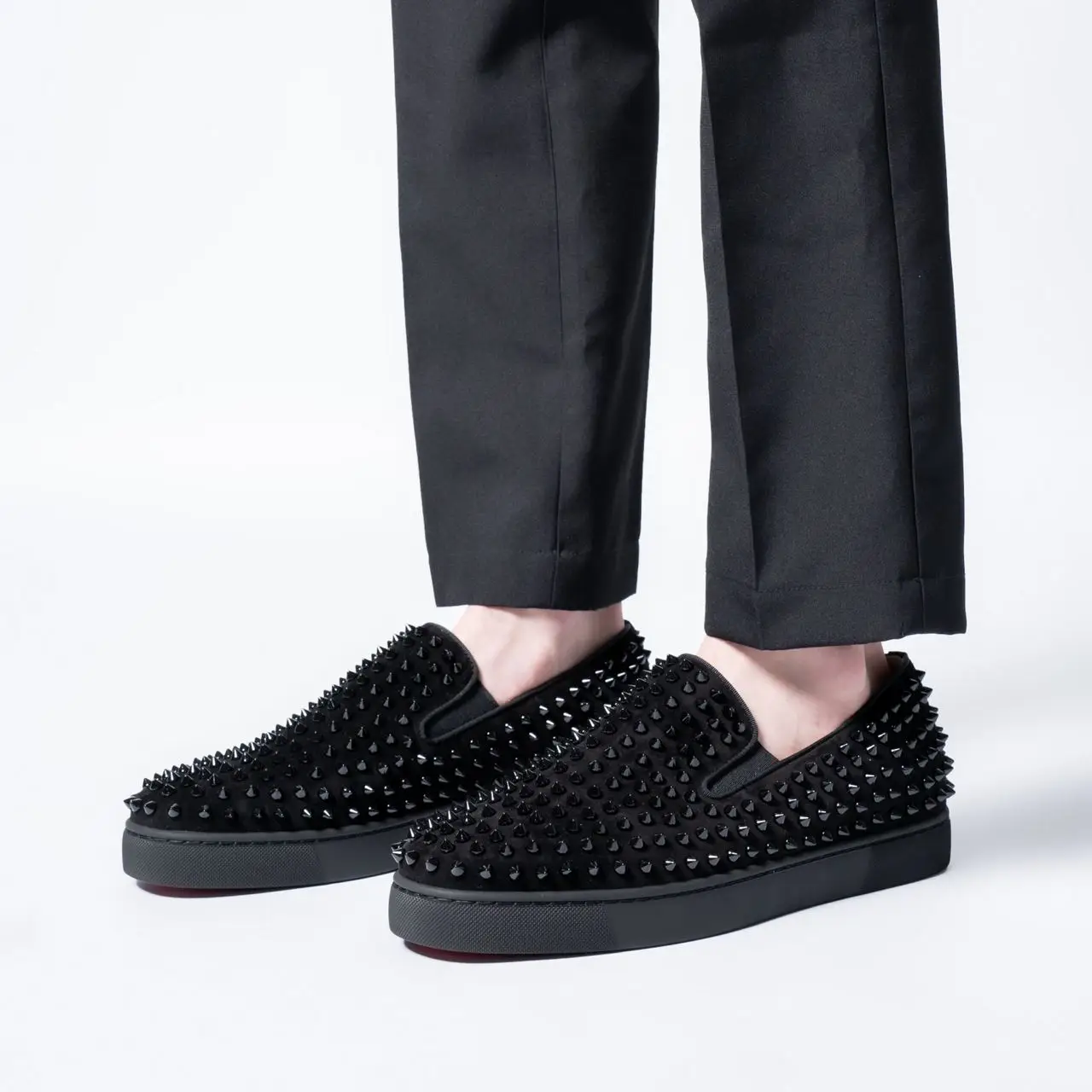 Christian Louboutin Roller Boat Loafers Calfskin Black – voilà.id