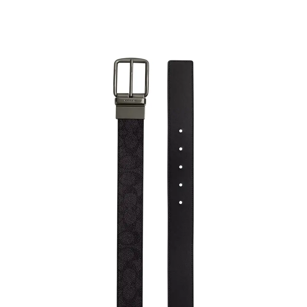Coach Harness Buckle Gift Box Reversible Belt 38mm Signature  display picture 3