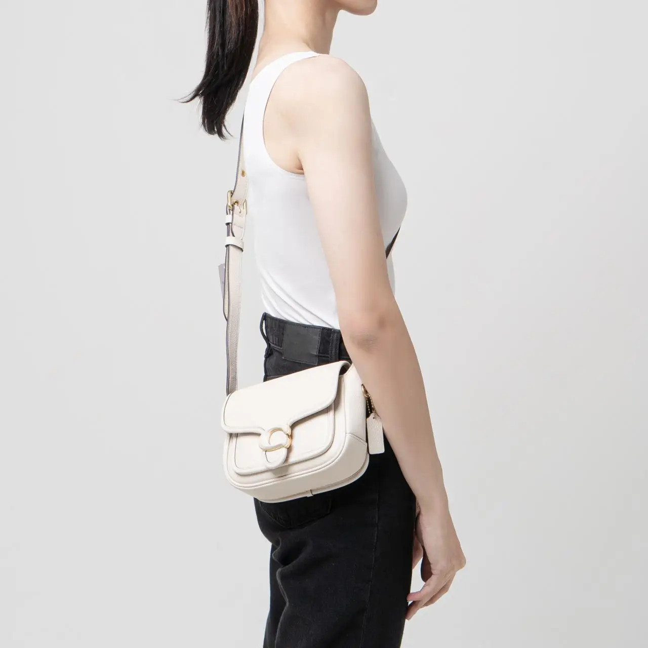Coach Tabby 19 Messenger Bag Chalk – voilà.id