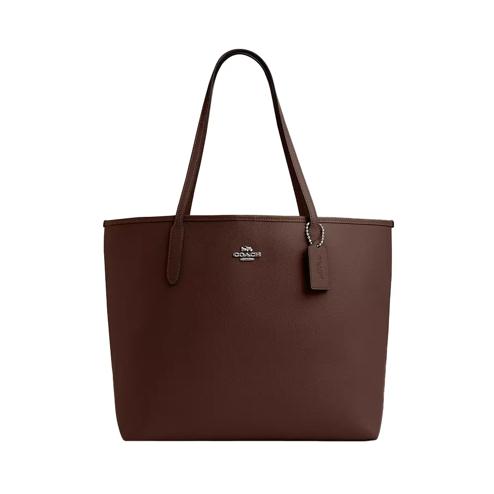 Buy Coach Signature Leather Willow 24 Tote Bag | Burgundy Color 