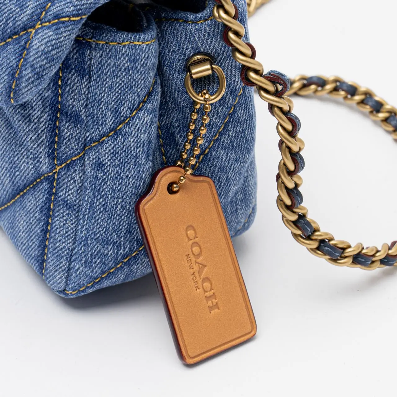 Coach Tabby 20 Denim Shoulder Bag Indigo – voilà.id
