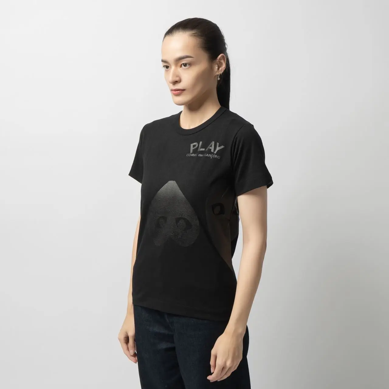BLACK COMME des GARSONS☆珍品？良品？兔総柄シャツ(^^ゞ - ドレス 