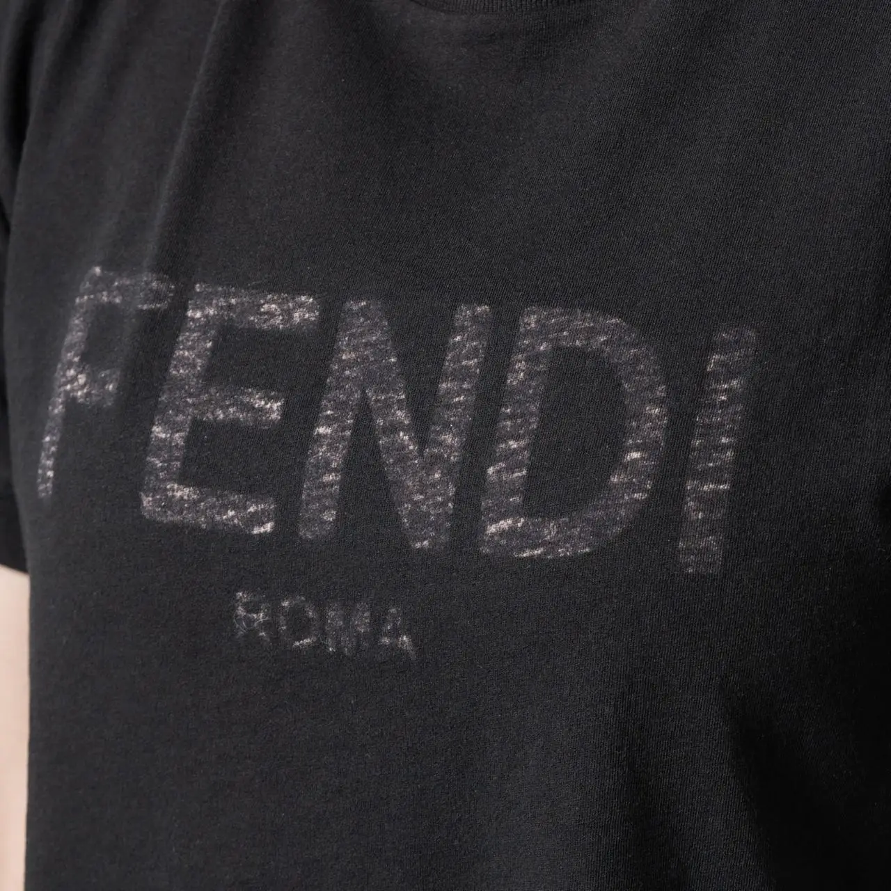 美品 FENDI フェンディ テープロゴ 襟 ADUY 人でなし 長袖シャツ 42