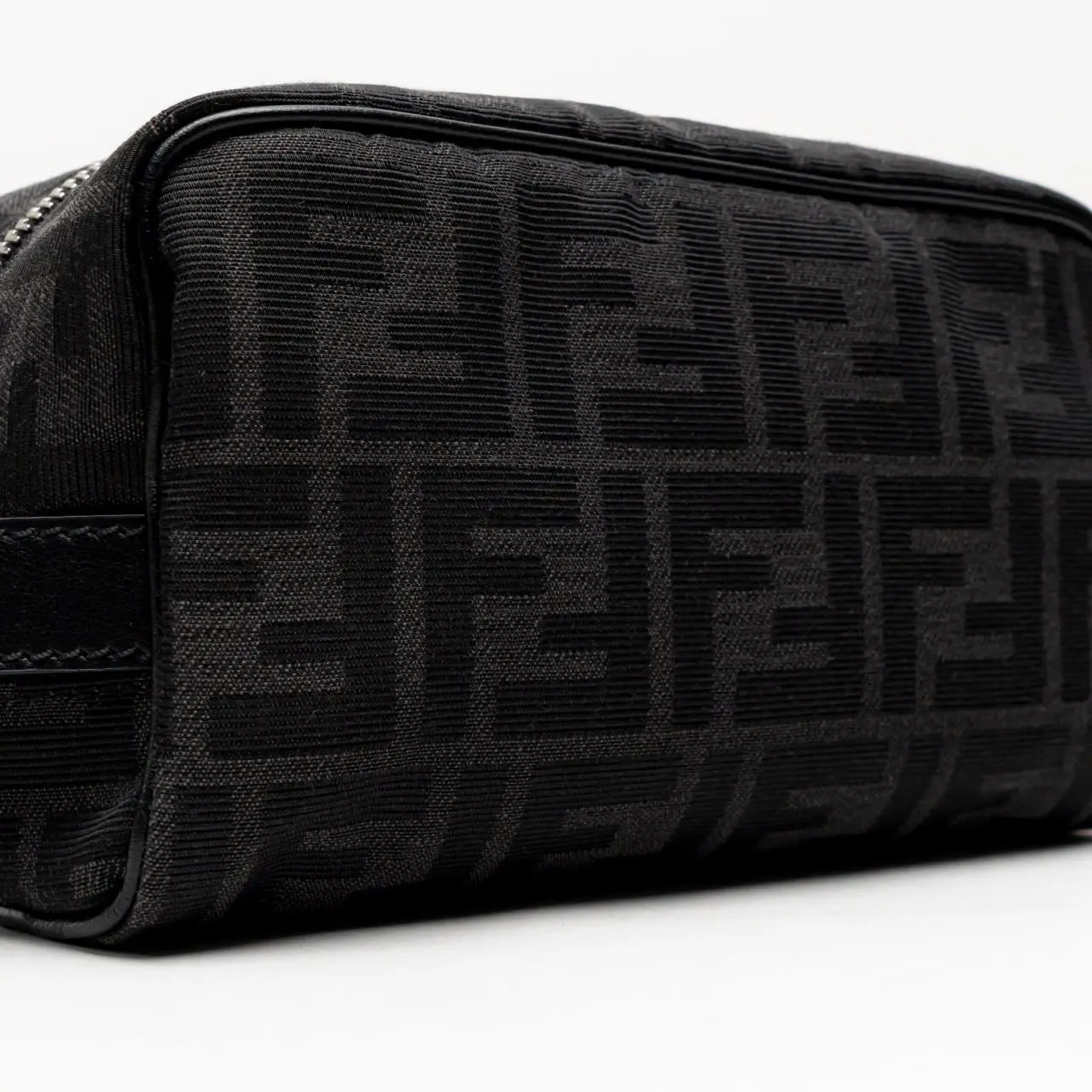 Fendi Small FF Jacquard Toiletry Case Black – voilà.id