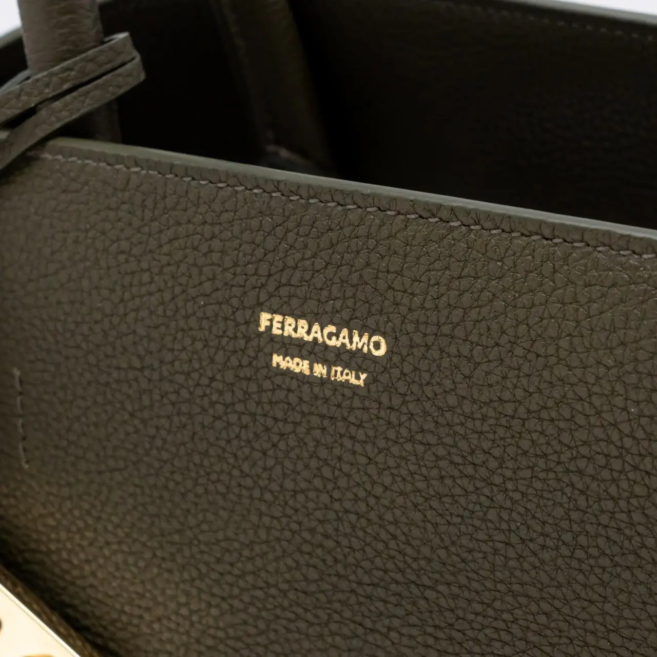 Ferragamo Hug Medium Handbag Olive Green – voilà.id