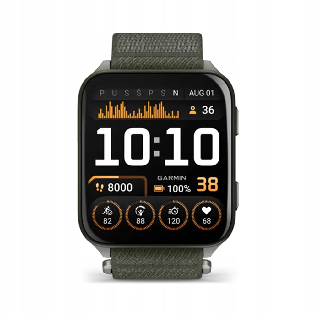 Venu X1 010-02980-23 Smartwatch Digital Dial Moss ComfortFit Nylon Strap