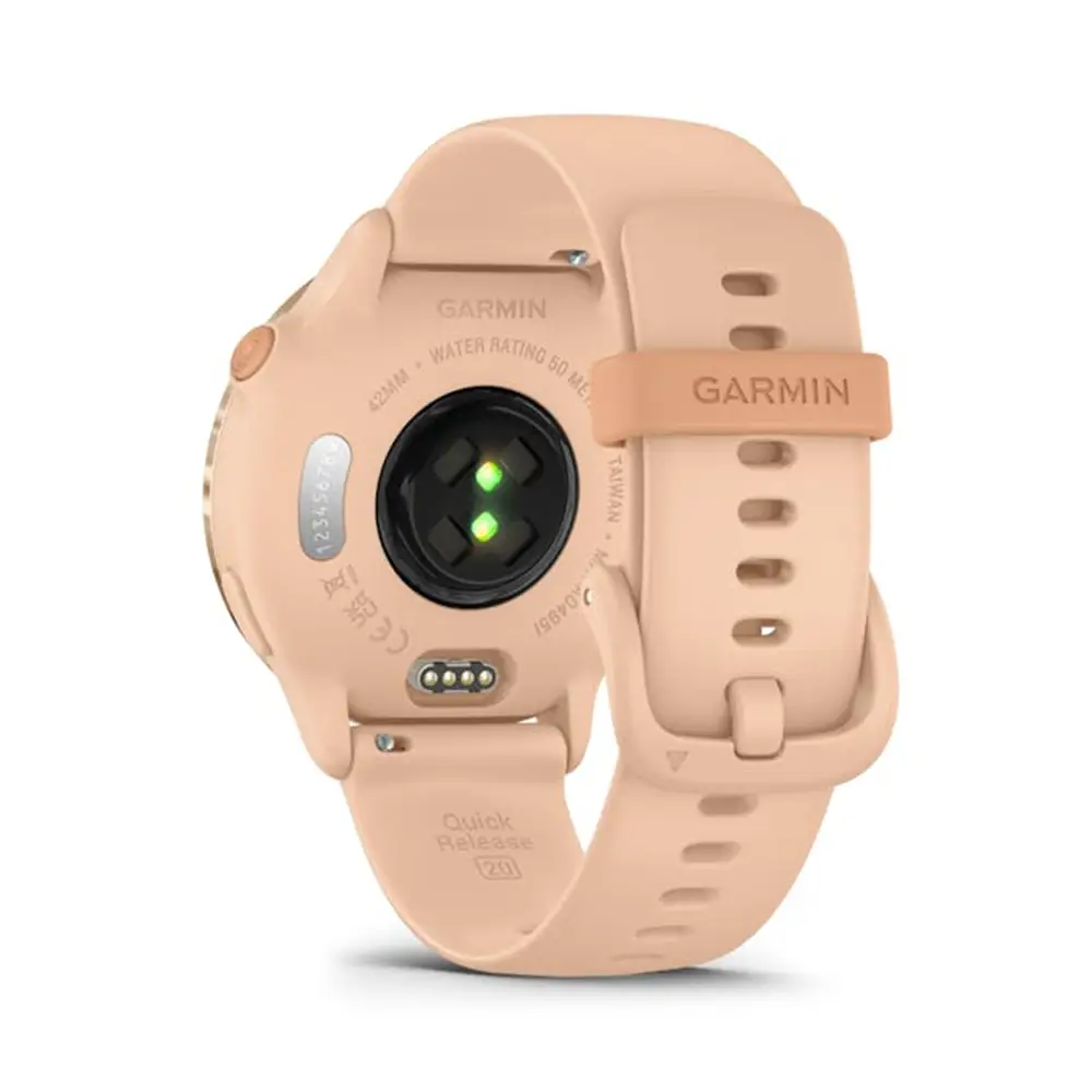 Vivoactive 010-02985-43 Smartwatch GPS Pink Dawn Alumunium Bezel Pink  Dawn Silicone Band