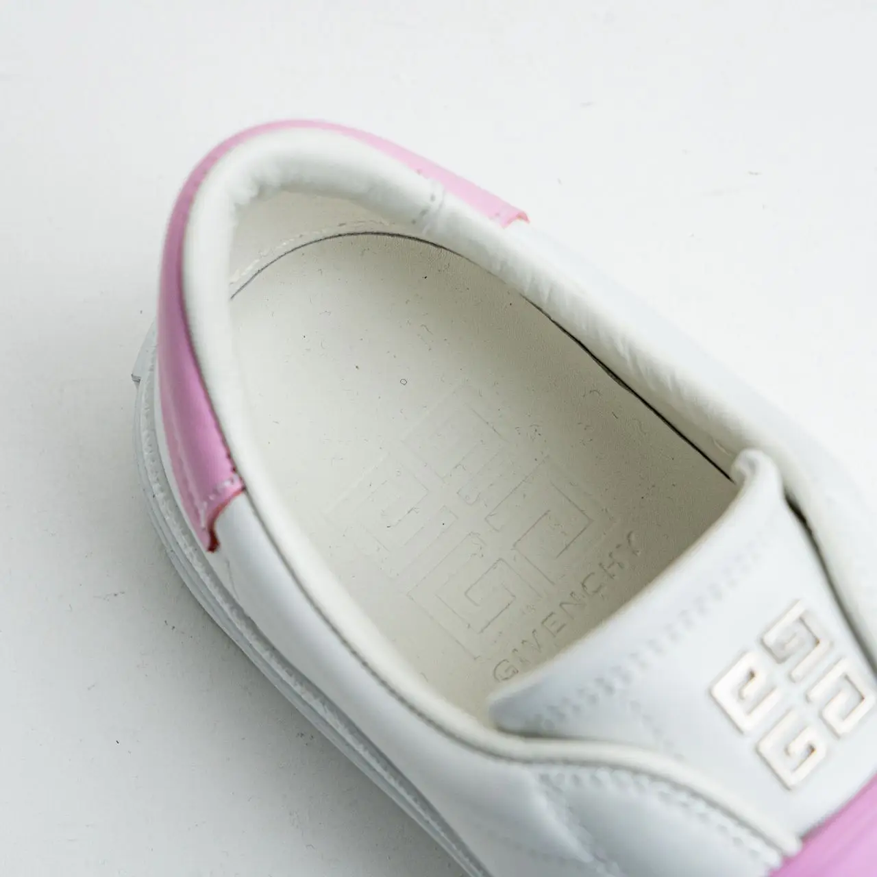 Givenchy City Sport 4G Print Leather Sneakers White Pink Women 