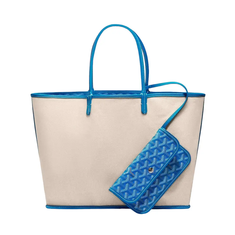 Goyard Tote Bag Blue Goyard Saint Louis PM Tote Bag Bleu Ciel –