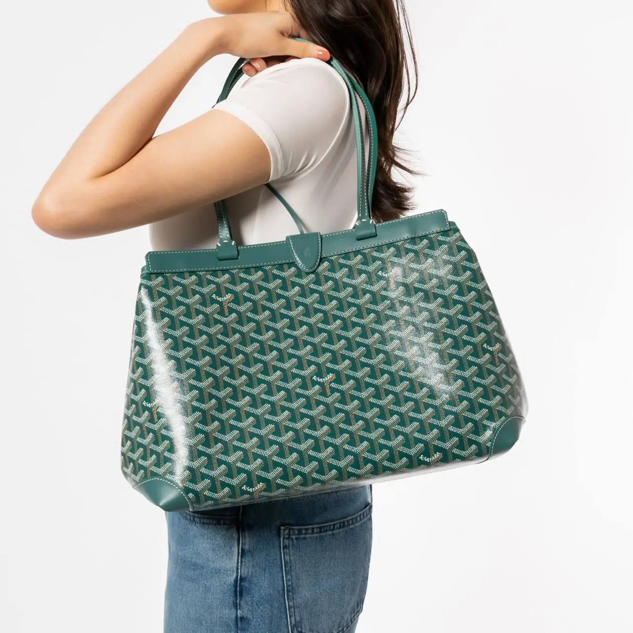 Goyard Bellechase Biaude PM Tote Bag Green – voilà.id