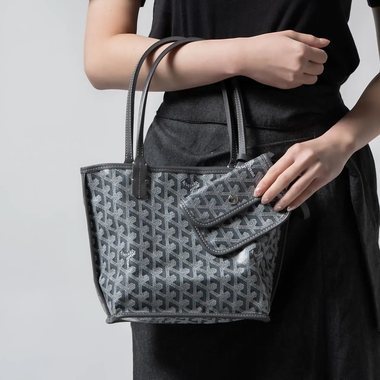 Goyard Anjou Mini Bag Grey – voilà.id