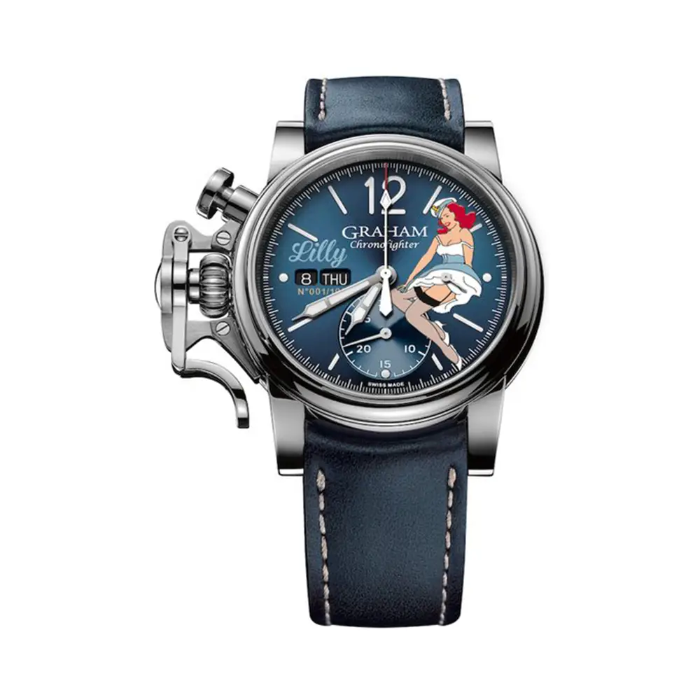 Graham ChronoFighter 44 Vintage Nose Art Lilly
