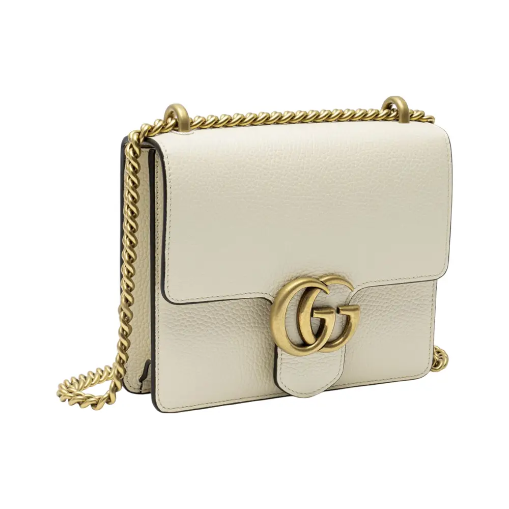 GG Marmont Flap Bag Crossbody Bag Ivory