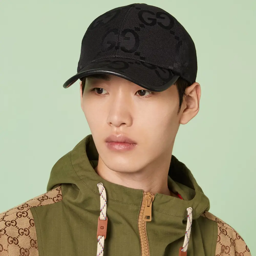 Gucci Jumbo GG Baseball Cap Black Gucci Black Jumbo Gg Cap - 1060 Black/Black | Editorialist main image 2