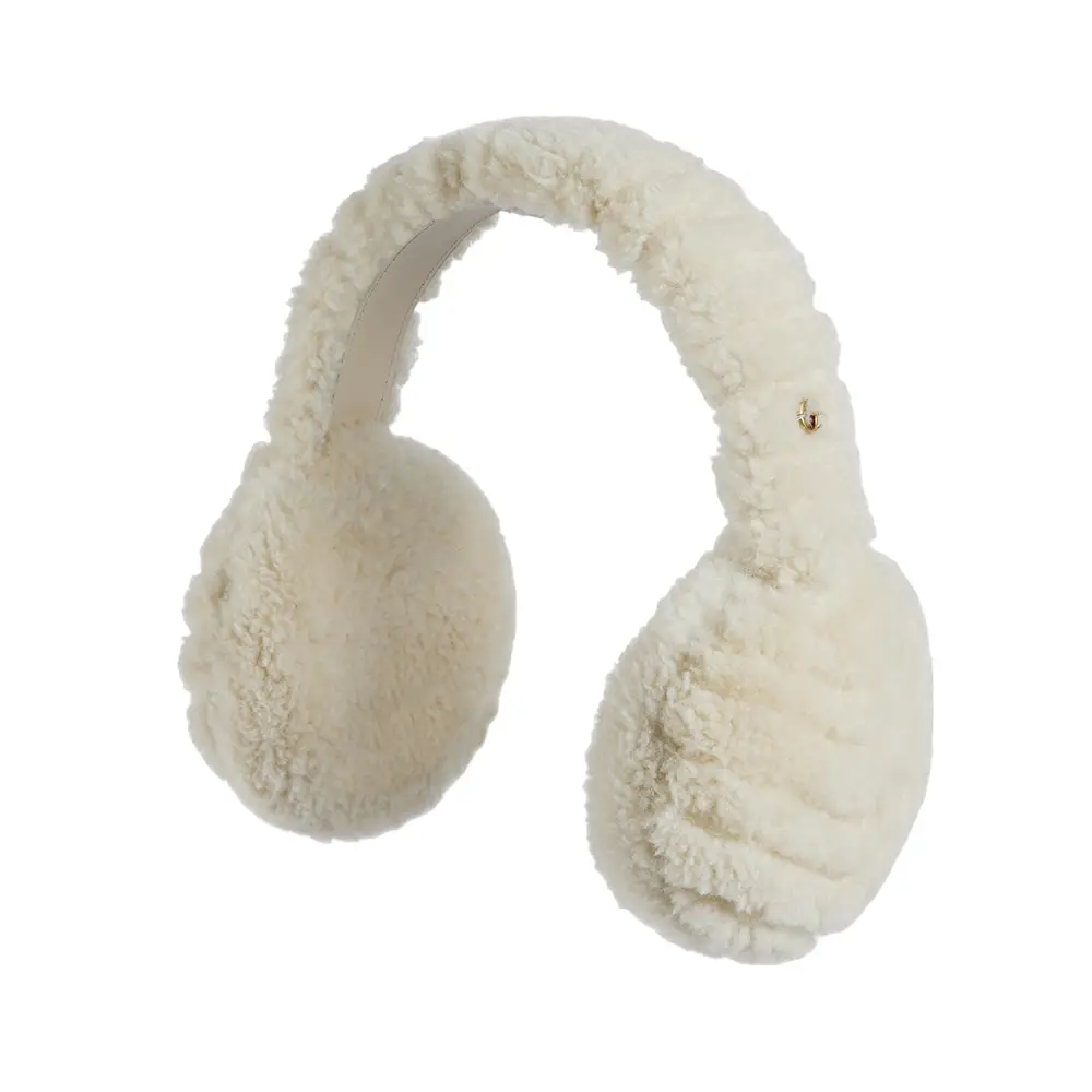 Gucci‎ beige Fuzzy Ear Muffs Gucci Double G Shearling Ear Muffs White – voilà.id main image 3