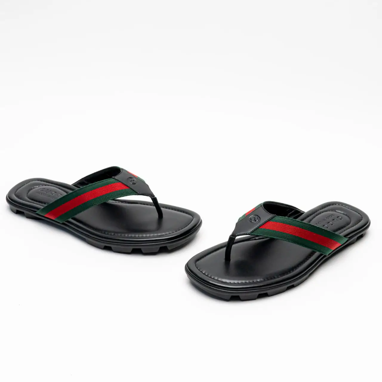 Gucci Men Web and Leather Thong Sandal GUCCI Men main image 2