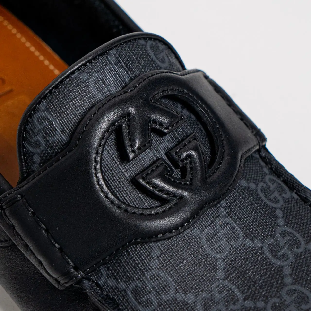 Gucci Interlocking G GG Supreme Canvas & Leather Driver Gucci Interlocking G GG Supreme Canvas & Leather Driver main image 3