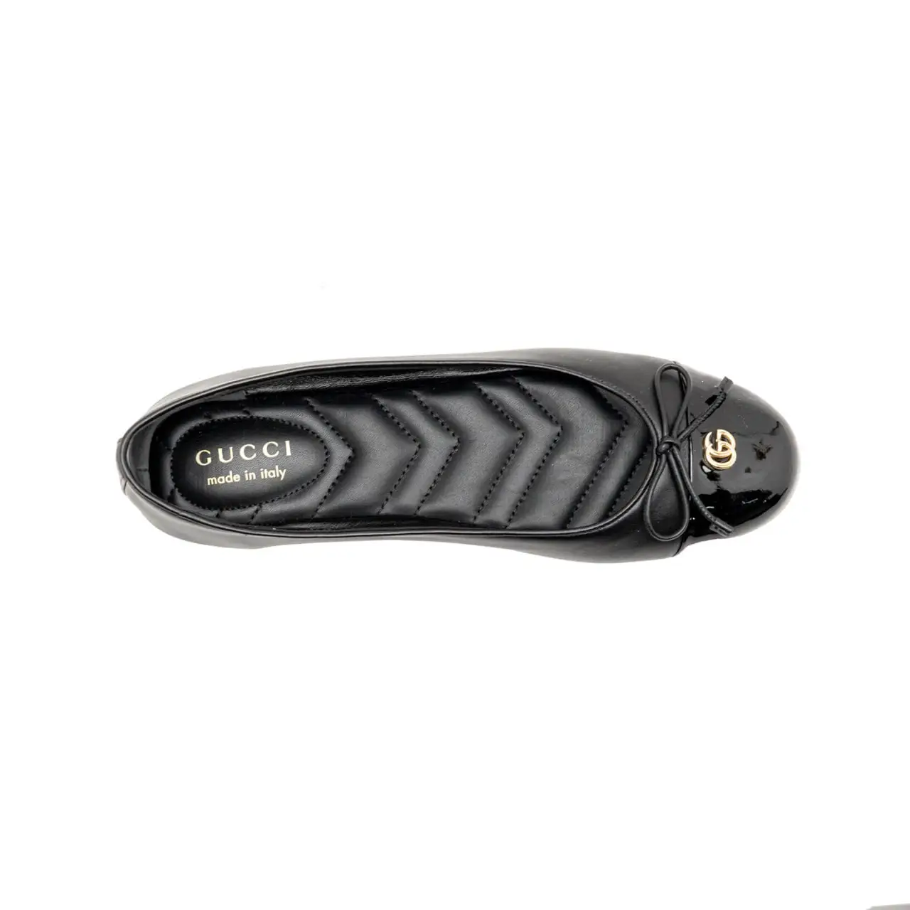 Gucci Ballet Flat with Double G Black Leather – voilà.id