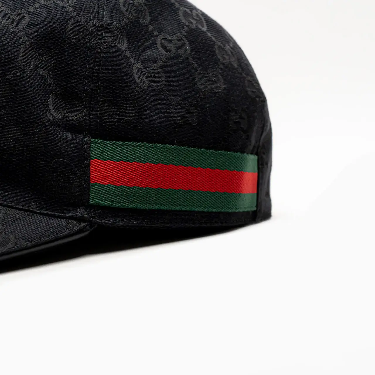 Gucci Original GG Canvas Baseball Hat with Red Green Stripe  display picture 3