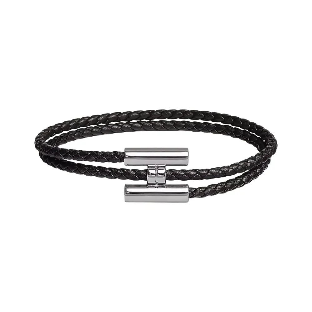 Tournis Tresse Swift Bracelet Noir Phw