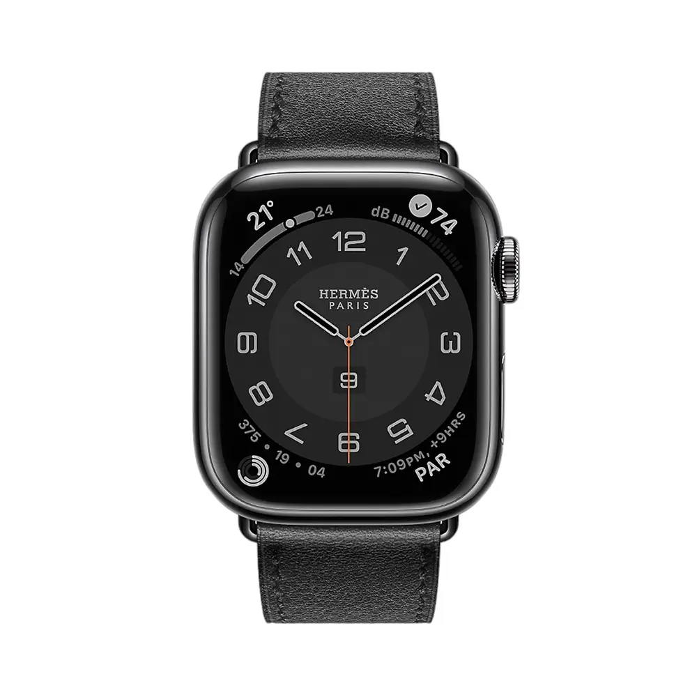 Hermès Steel Series 9 Case & Gold Band Apple Watch Single Tour 41 