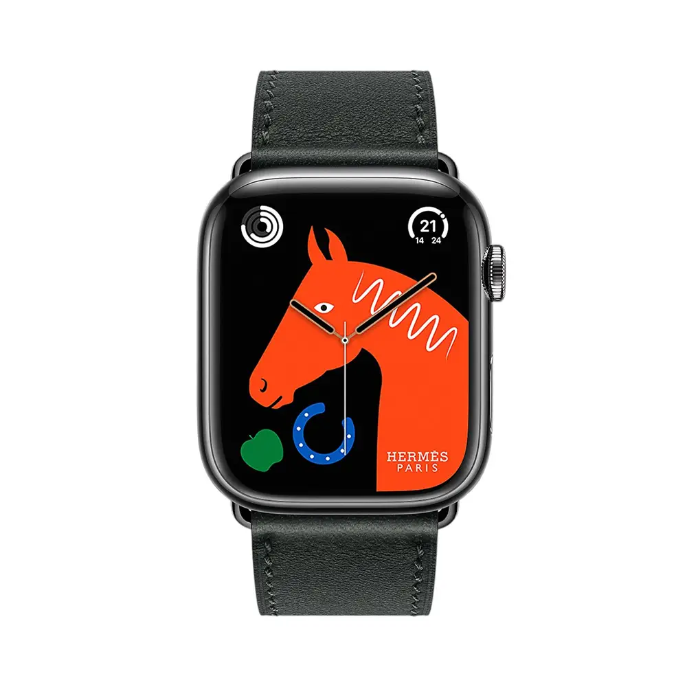 新品同様 Apple Watch HERMES series9 45mm Hermès Space Black Series  