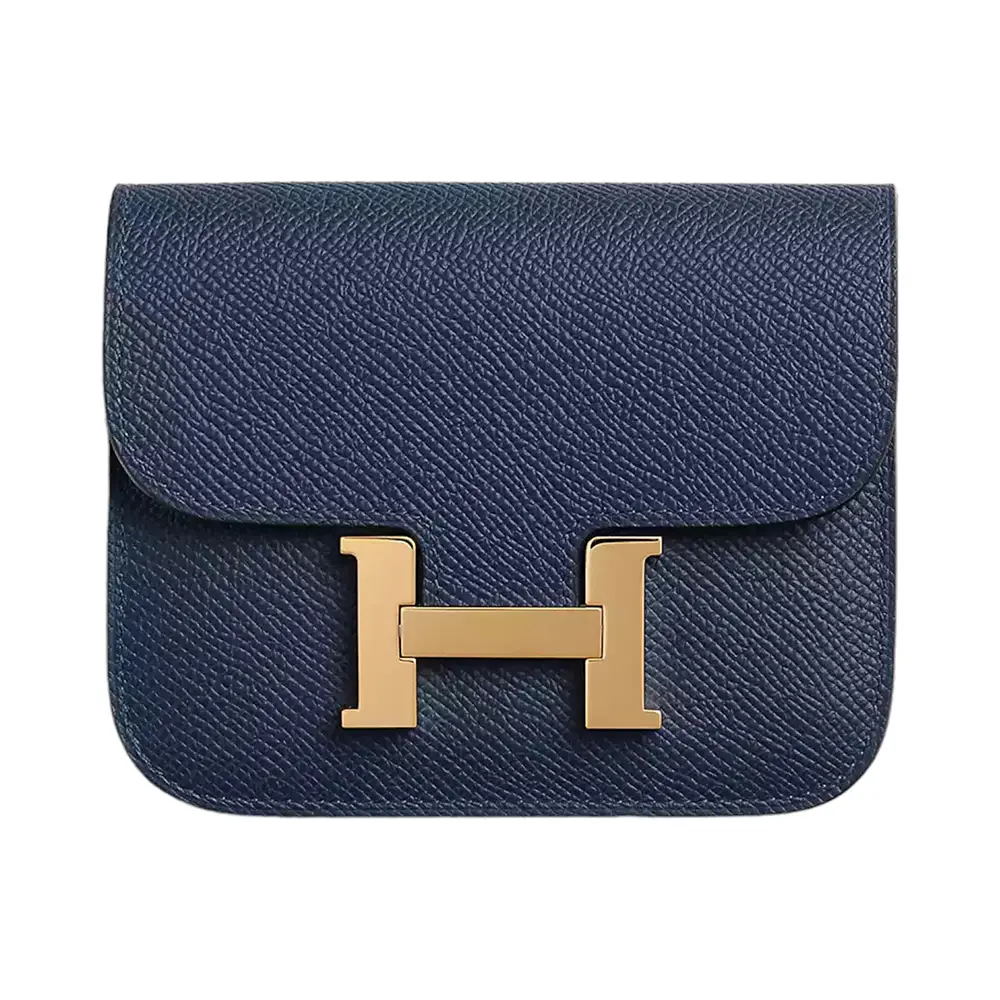 Hermès Constance Slim Wallet Gris Meyer Epsom Ghw –