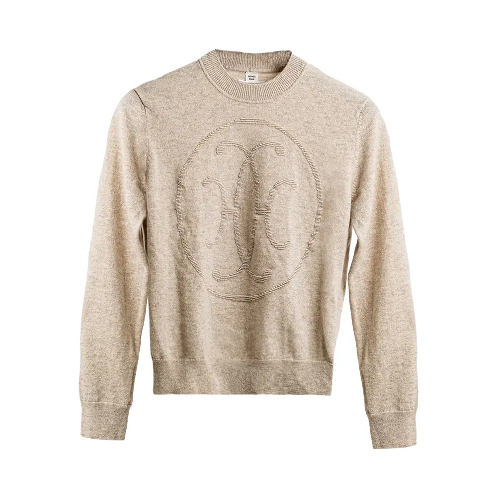 Hermès H Lift Cashmere Long Sleeved Sweater Beige Naturel – voilà.id 
