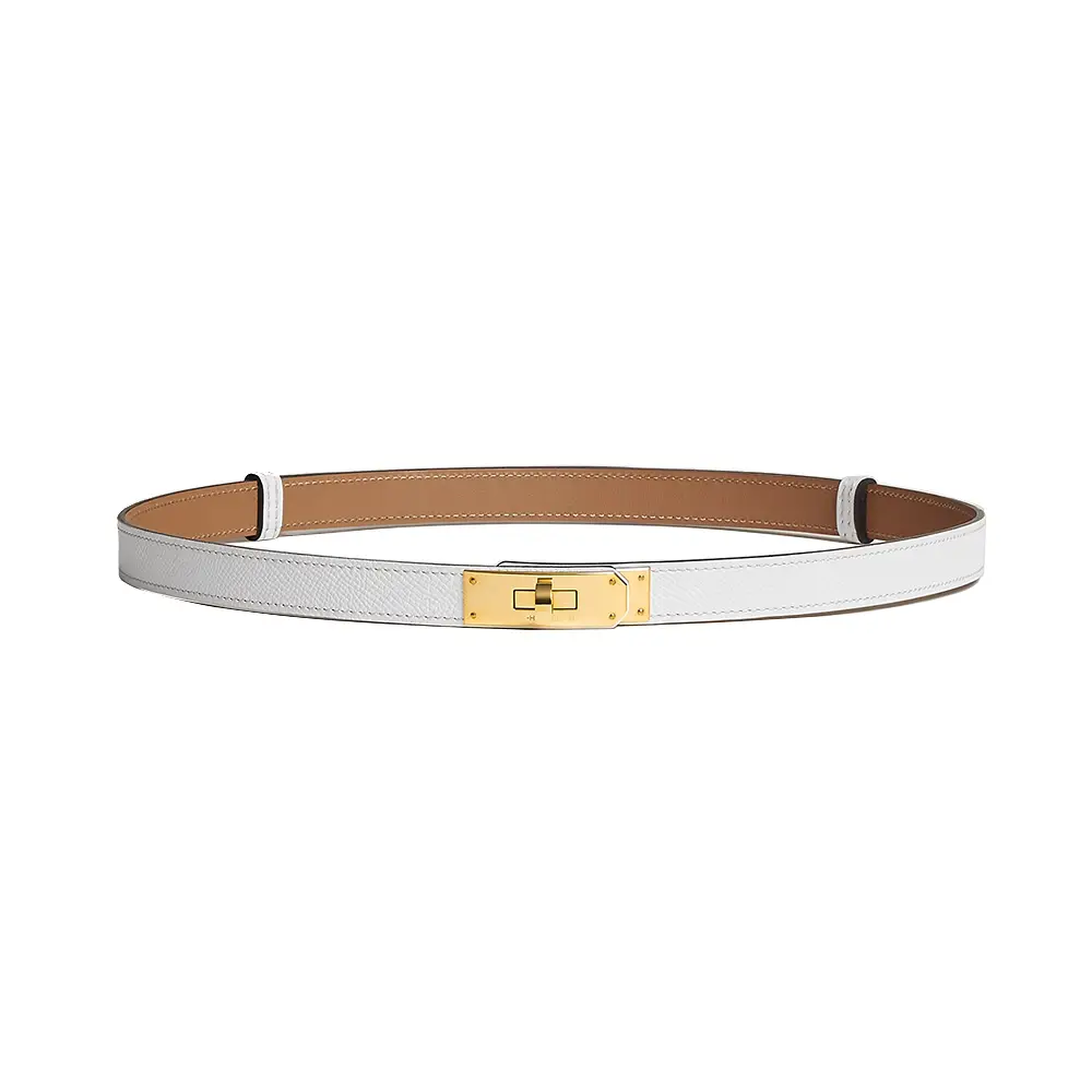 Hermès Kelly Belt 18mm Epsom Etoupe Ghw –