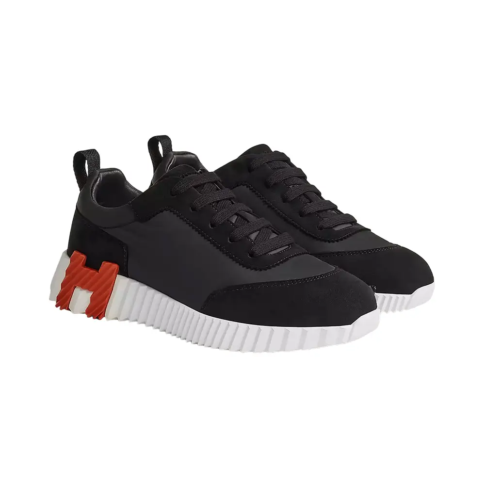 adidas gazelle silver green womens Hermes Men's Black Bouncing 42 Sneaker Shoes – MAISON de LUXE main image 0