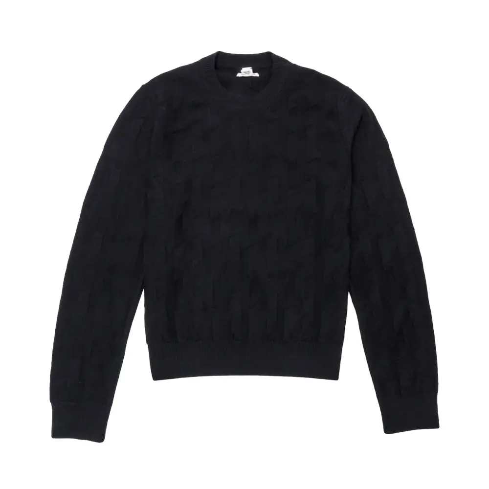 H Long Sleeves Sweater Knit Black