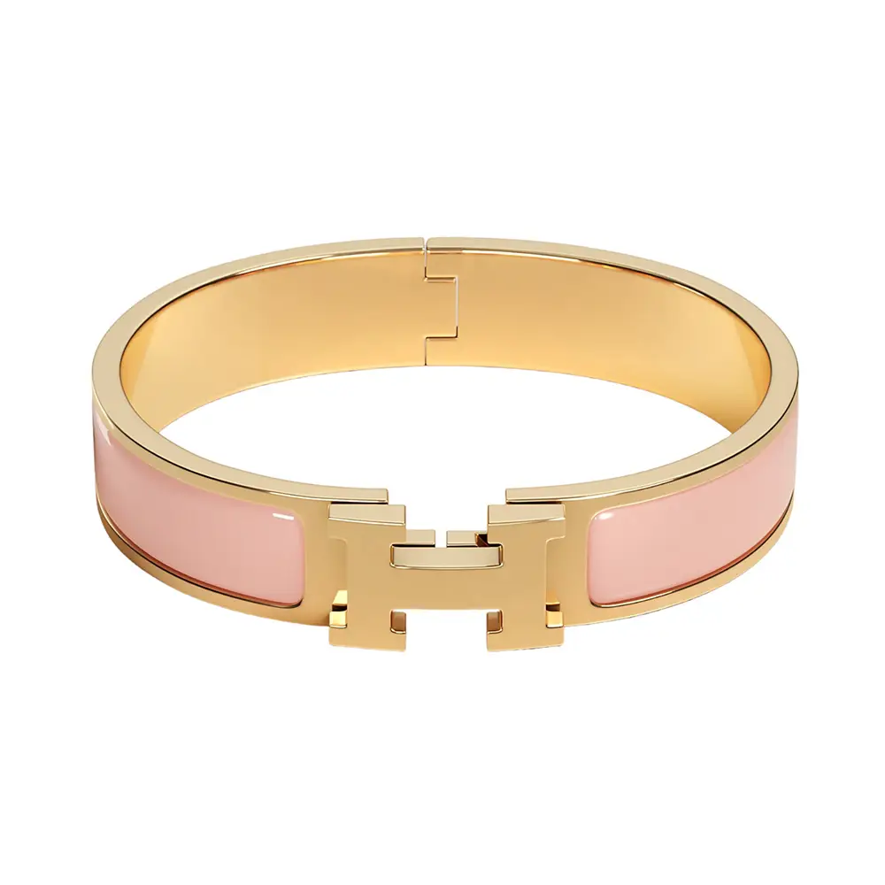 Rose Gold Bracelet Hermes Bangle Original Hermes Clic H Bracelet