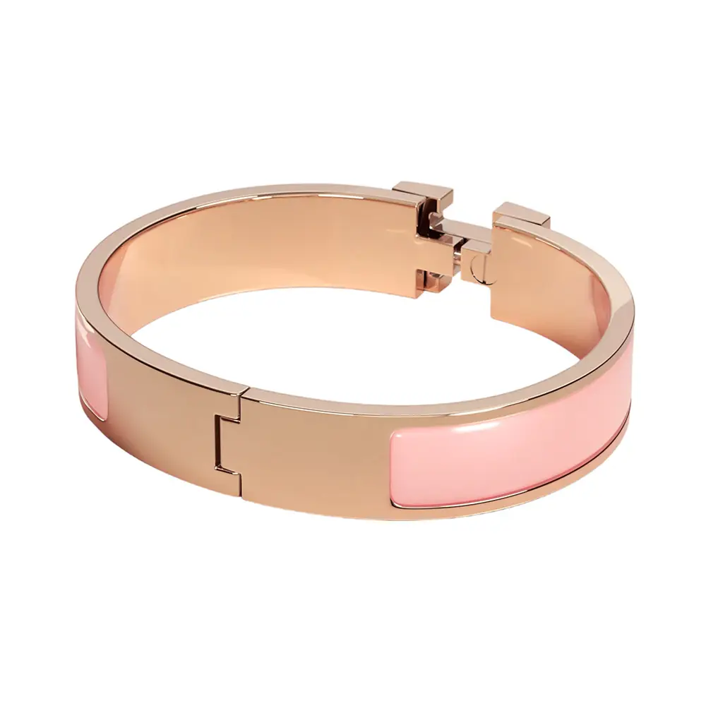 Hermes Clic H Bracelet Rose Candeur Rghw –