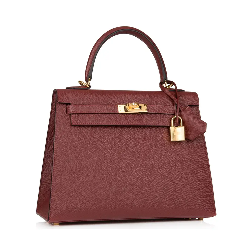 Hermès Kelly 25 Rouge H Epsom Ghw W –