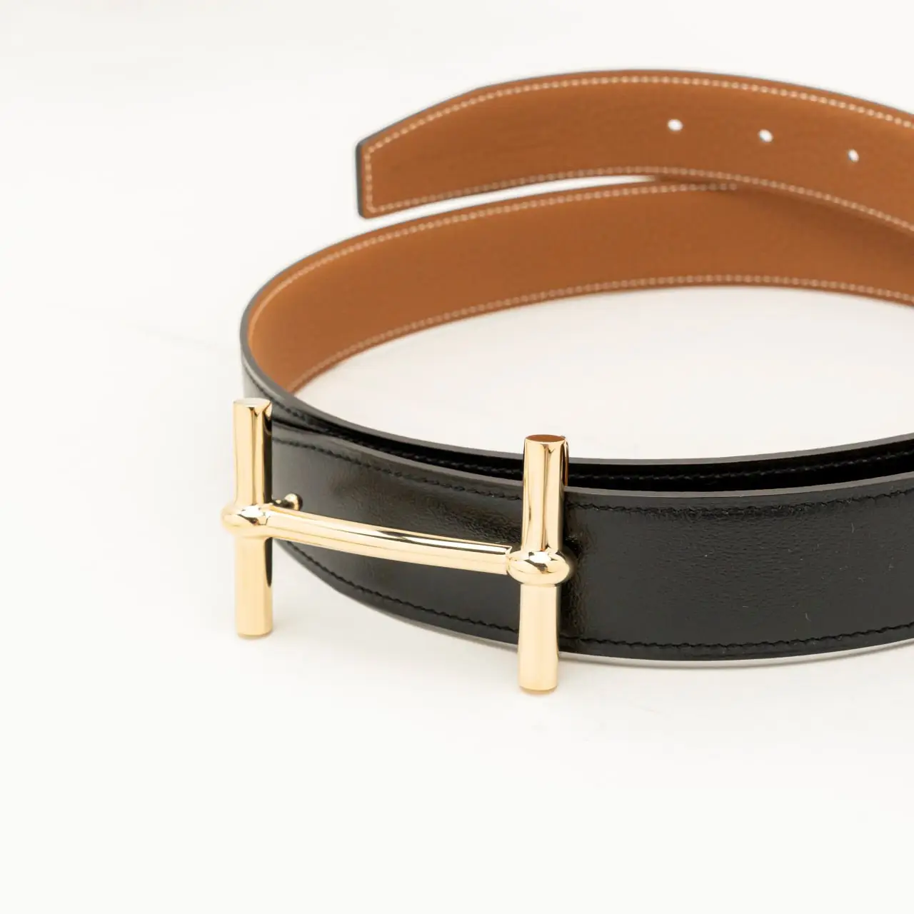 Hermès H D'Ancre Permabrass Buckle Reversible Belt 32mm Togo