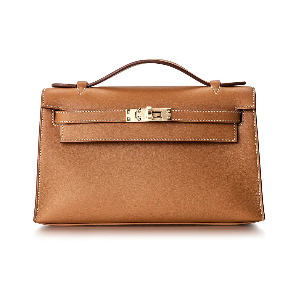 Kelly Pochette Gold Swift Ghw W