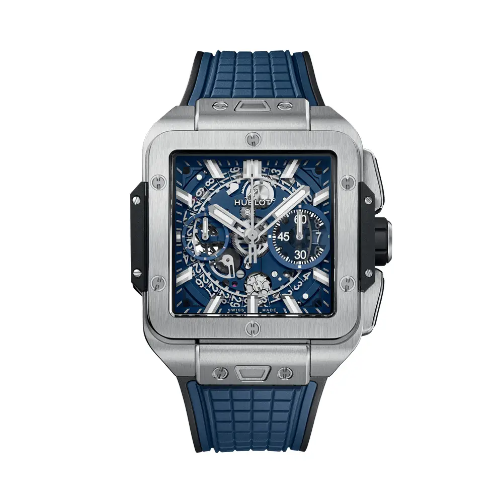 Hublot Square Bang 42 Unico Titanium Blue –