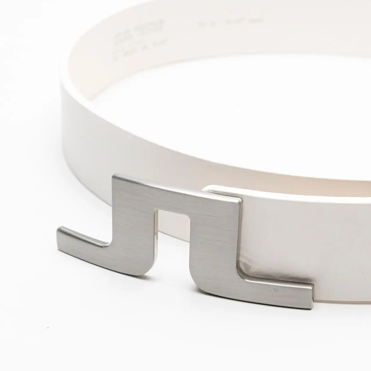 Bridger Nickel Free Silver Buckle Belt 30mm White