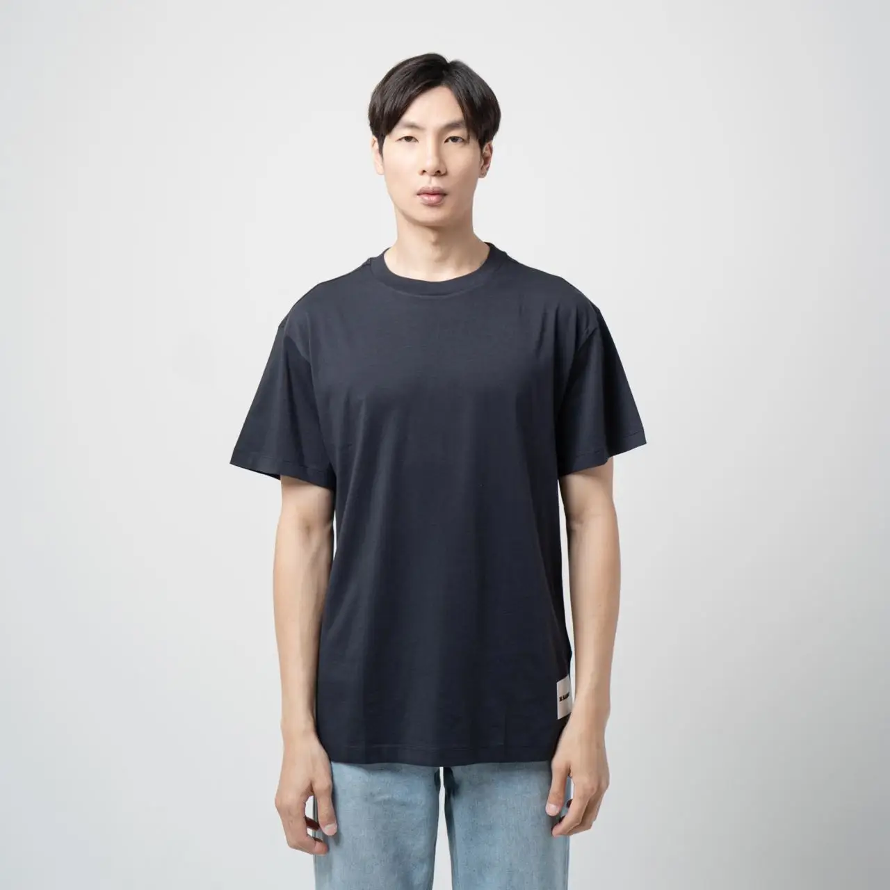 Jil Sander Logo Patch T-Shirt Dark Blue Men – voilà.id