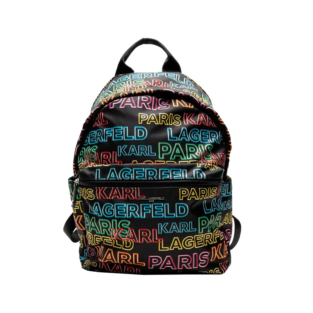 Karl Lagerfeld Paris Amour Backpack Neon Logo Black/Multi  display picture 3