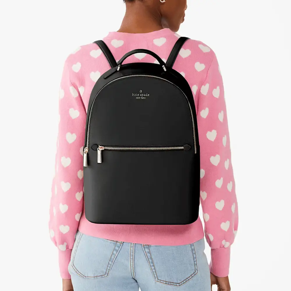 Kate Spade Perry Large Backpack Saffiano Black – voilà.id display picture 3