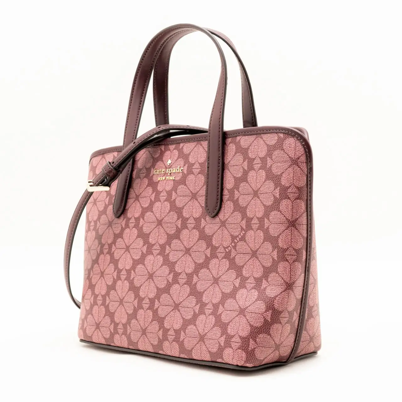 Flower PVC Small Tote Bag Grenache Multi